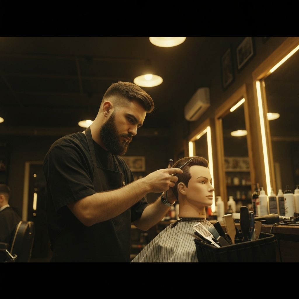 Práctica de barbería